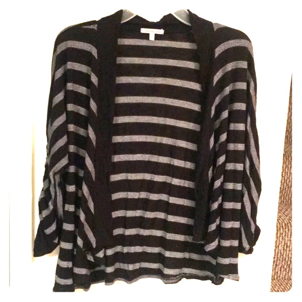 Women's striped cardigan sweater🖤🤍